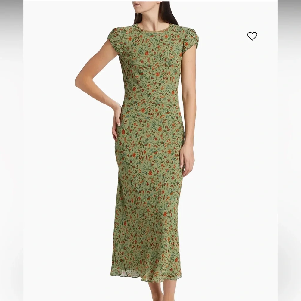 Reformation Leana Floral Georgette Midi-Dress - Picture 3 of 6